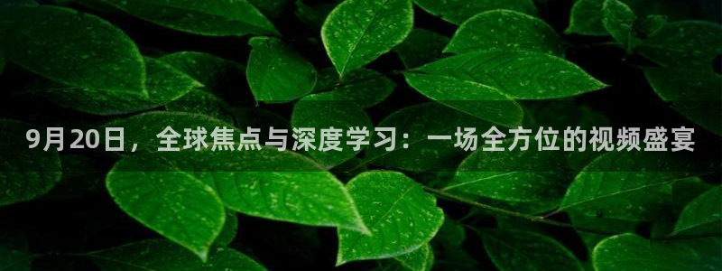 松鼠网官方下载：9月20日，全球焦点与深度学习：一场全方位的视频盛宴